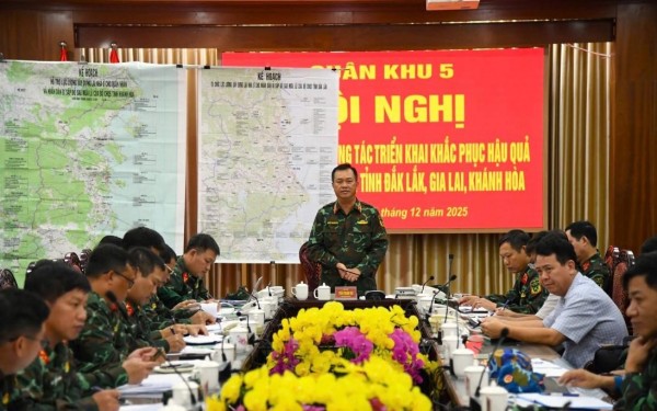 Quân khu 5: Hơn 6.300 nhà dân được khắc phục, 124 ngôi nhà mới được khởi công